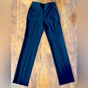 NWT Ann Taylor Black High Rise Straight Leg Full Length Bi-Stretch Pants SIZE 00